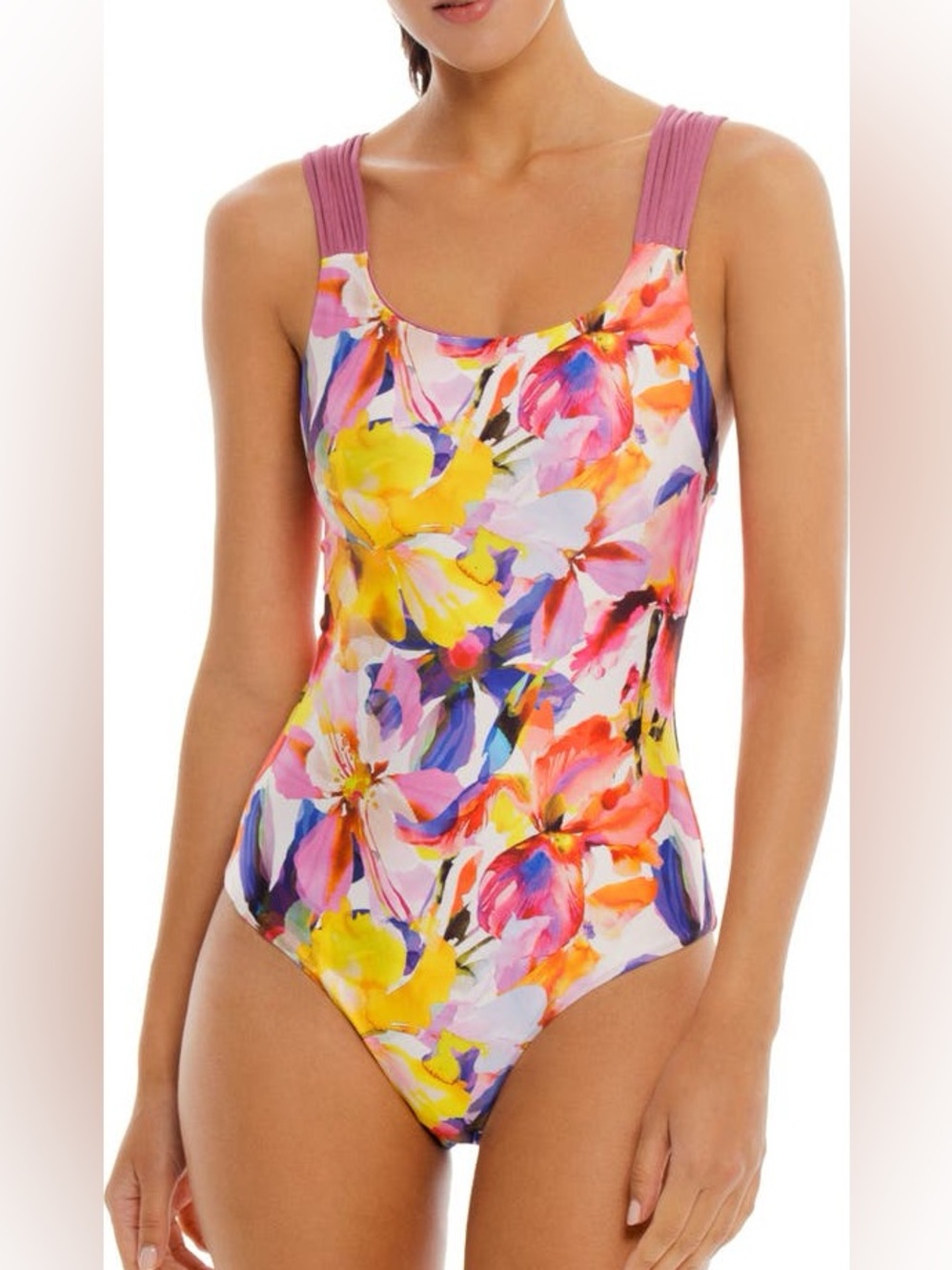 NWT Cosita Linda Reversible Macramé One-Piece Swimsuit Size Medium